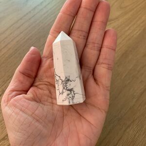 Howlite crystal point